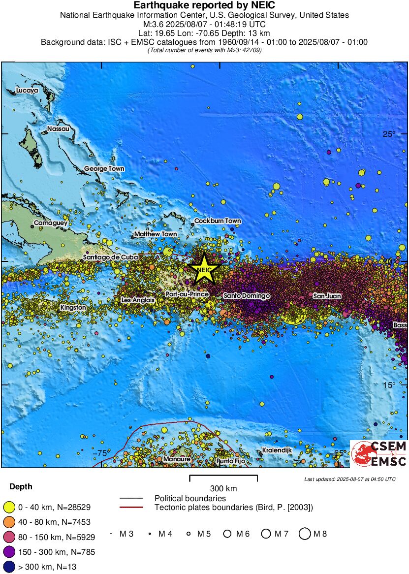 wide historical seismicity