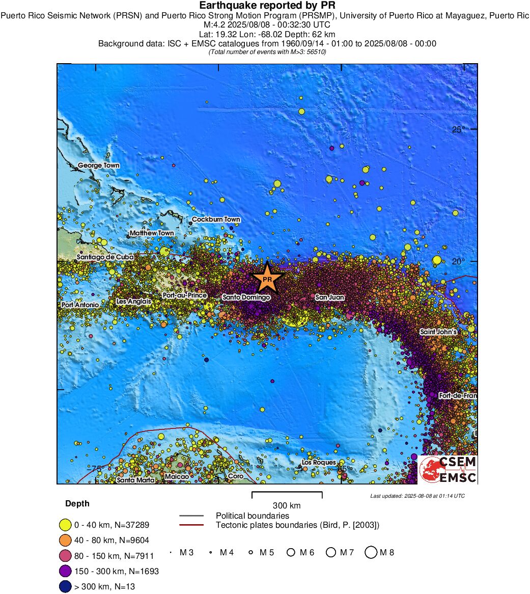 wide historical seismicity