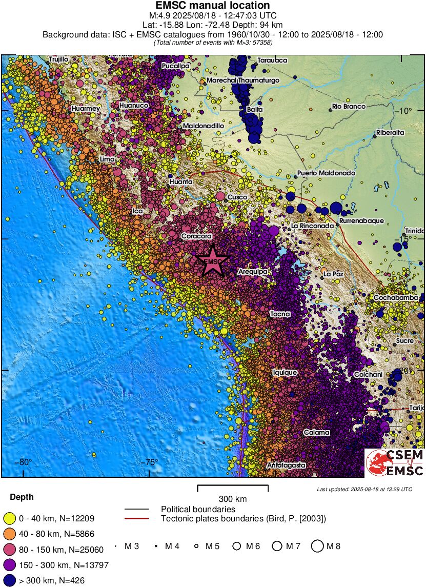 wide historical seismicity
