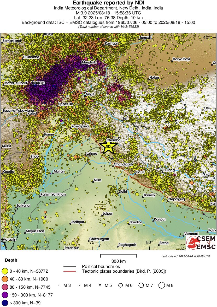 wide historical seismicity