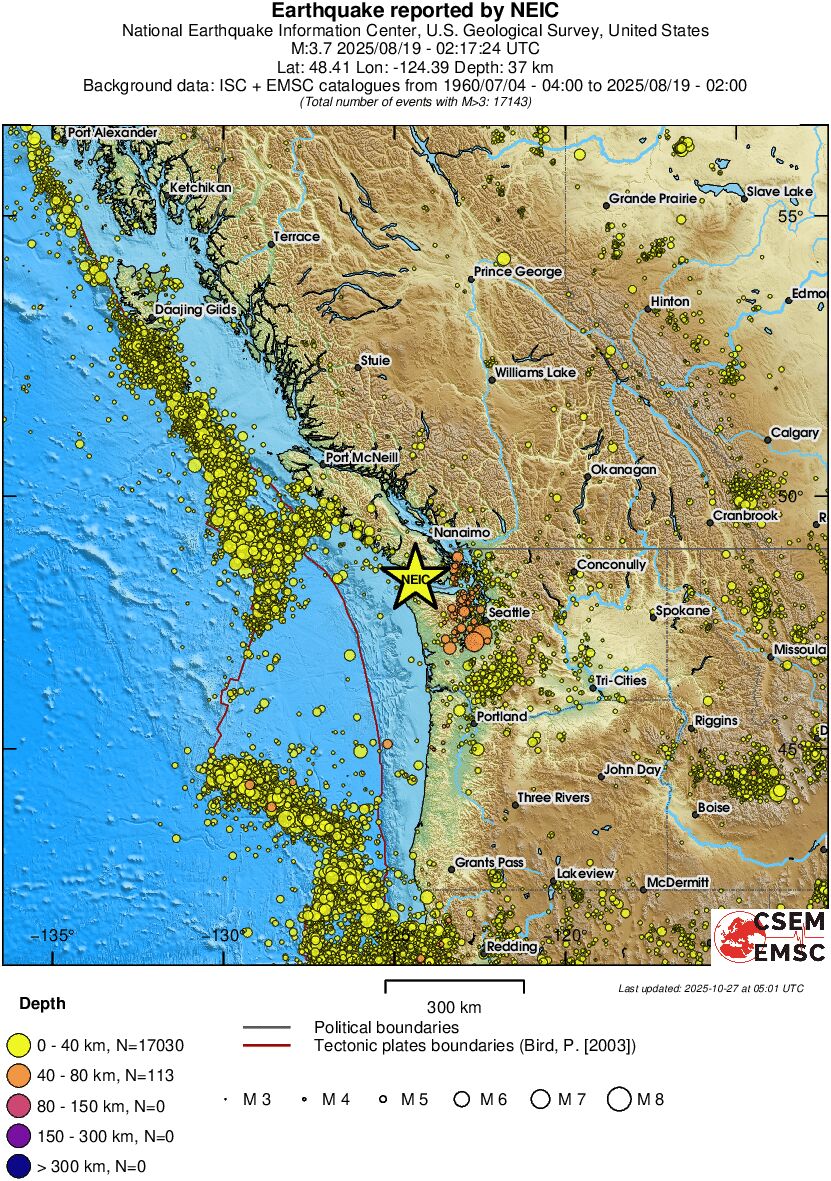 wide historical seismicity