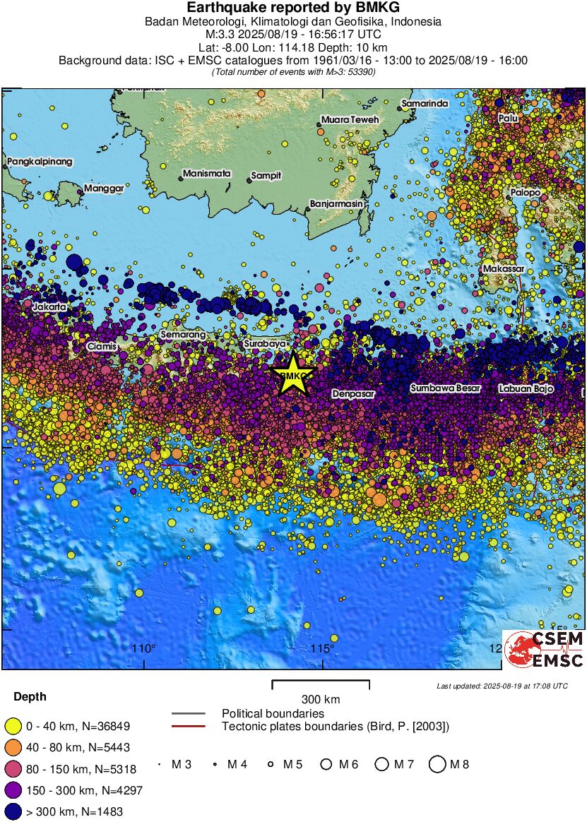 wide historical seismicity