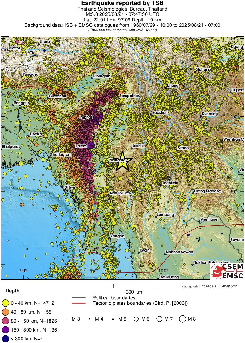 wide historical seismicity