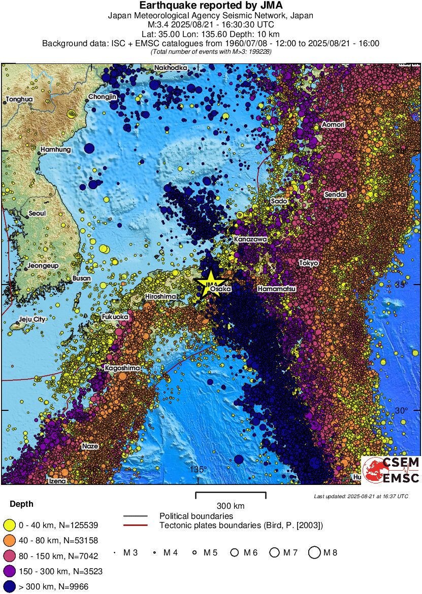 wide historical seismicity