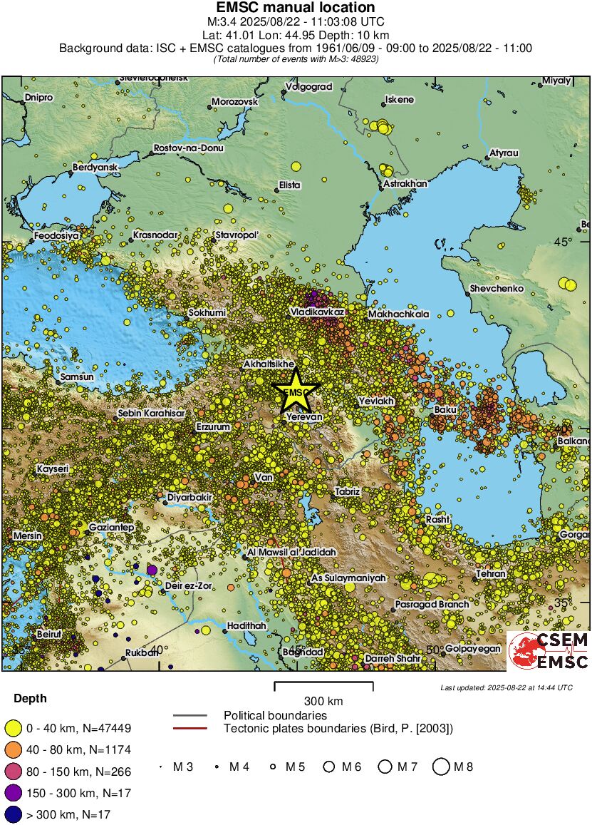 wide historical seismicity