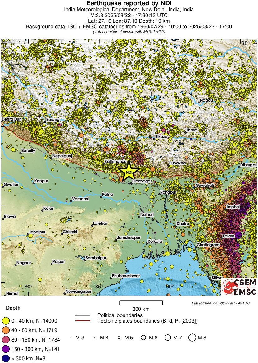 wide historical seismicity