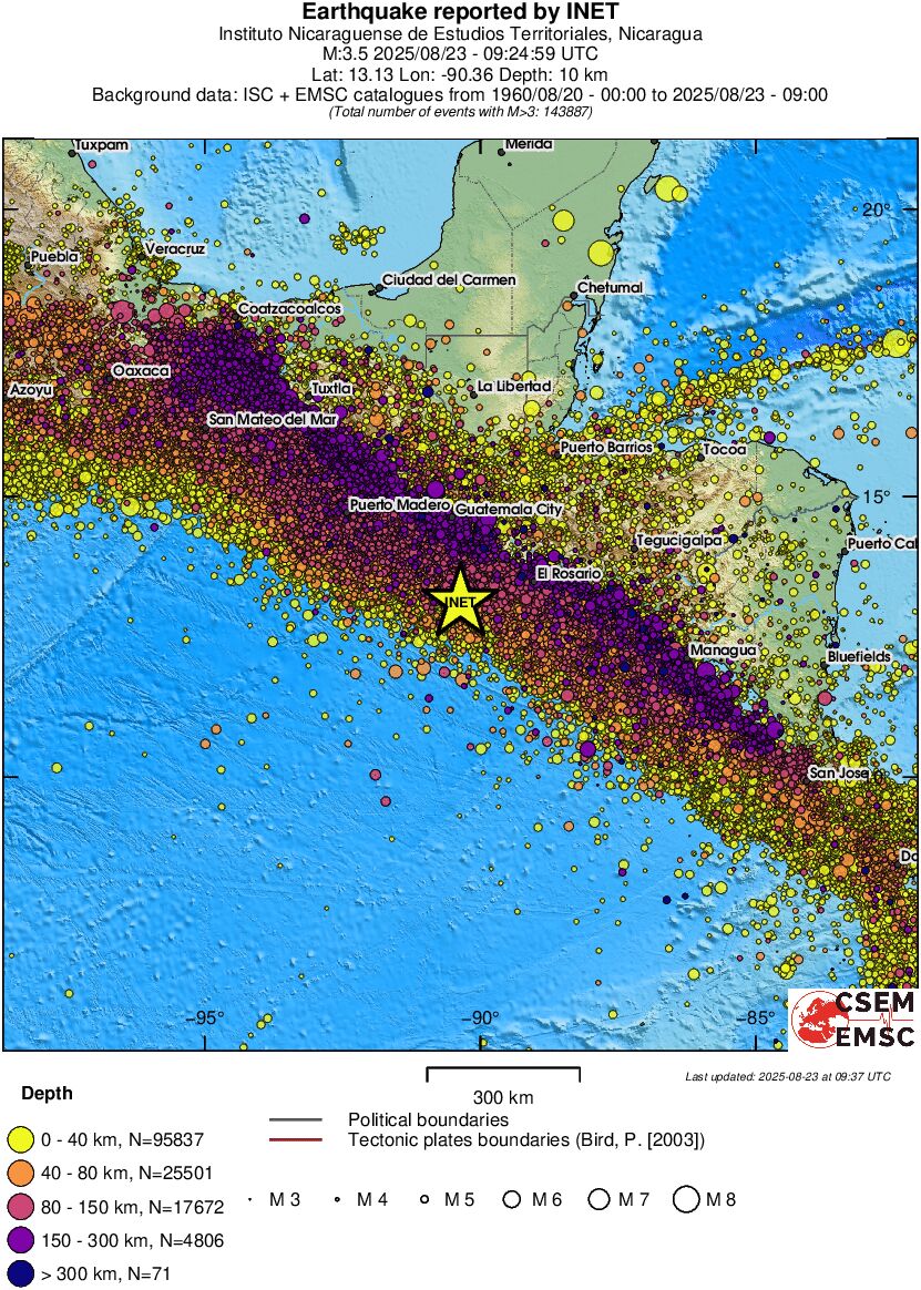 wide historical seismicity