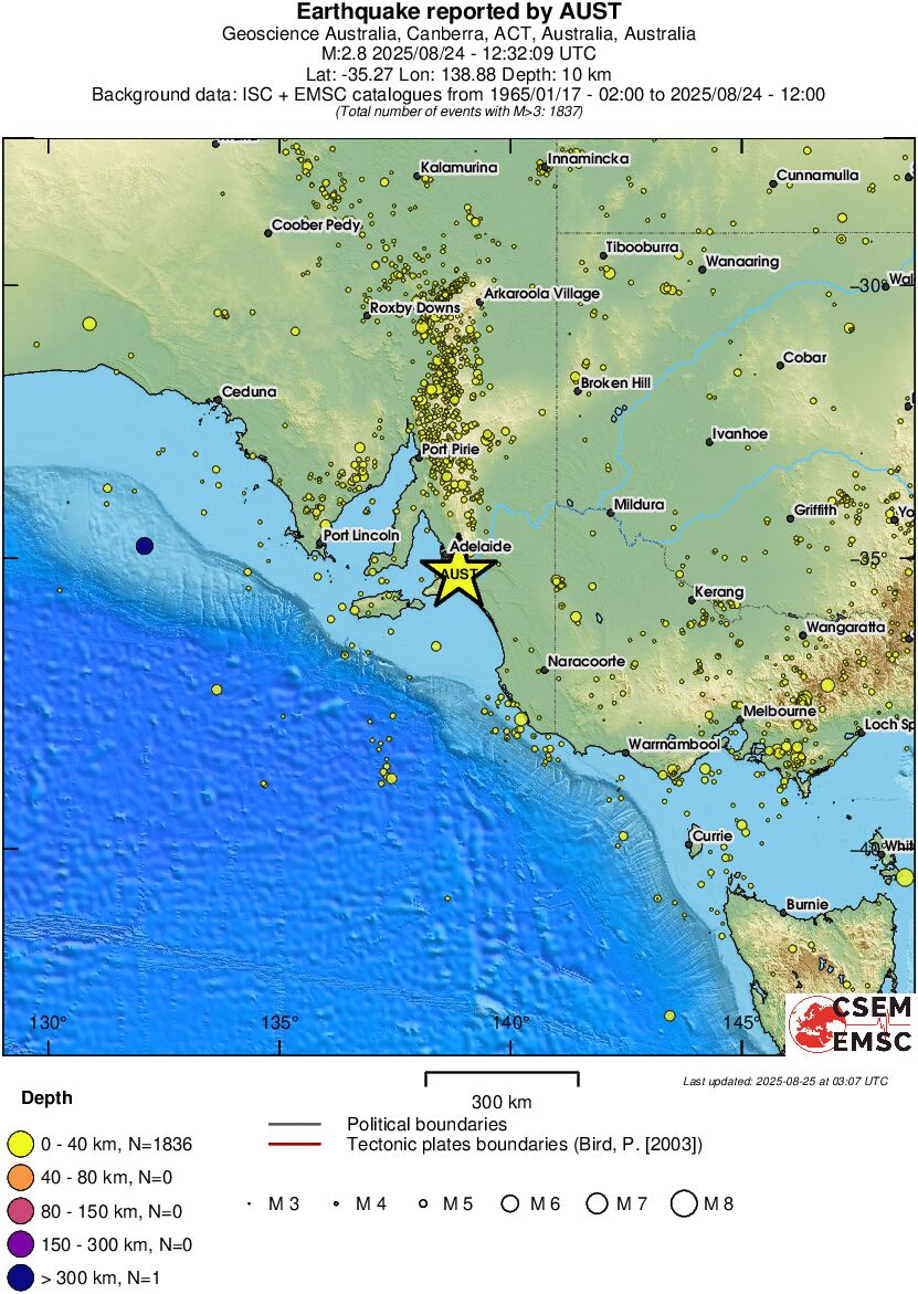 wide historical seismicity