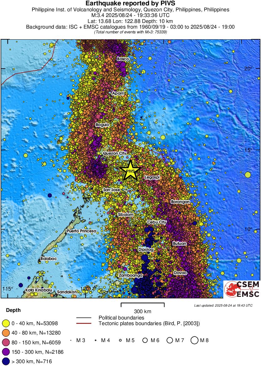 wide historical seismicity