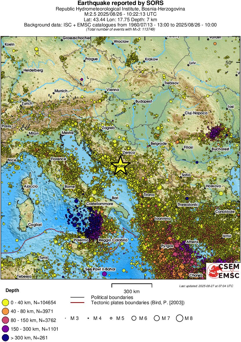 wide historical seismicity