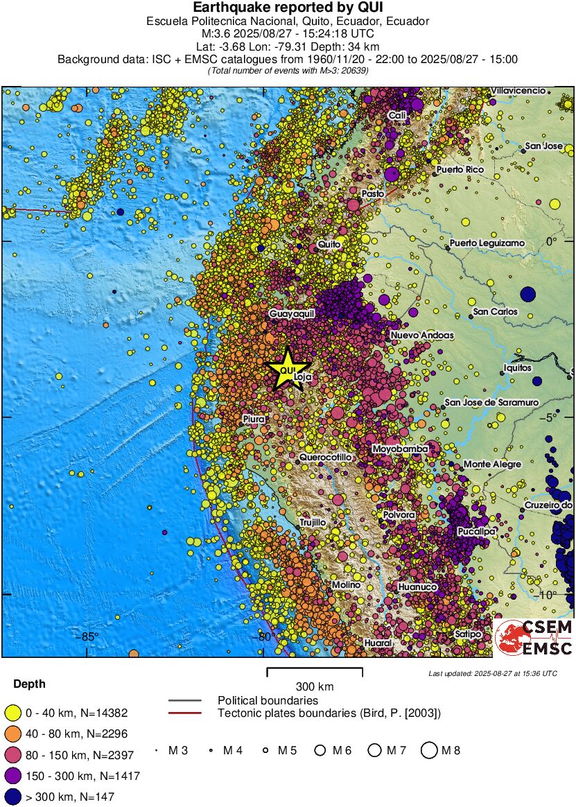 wide historical seismicity
