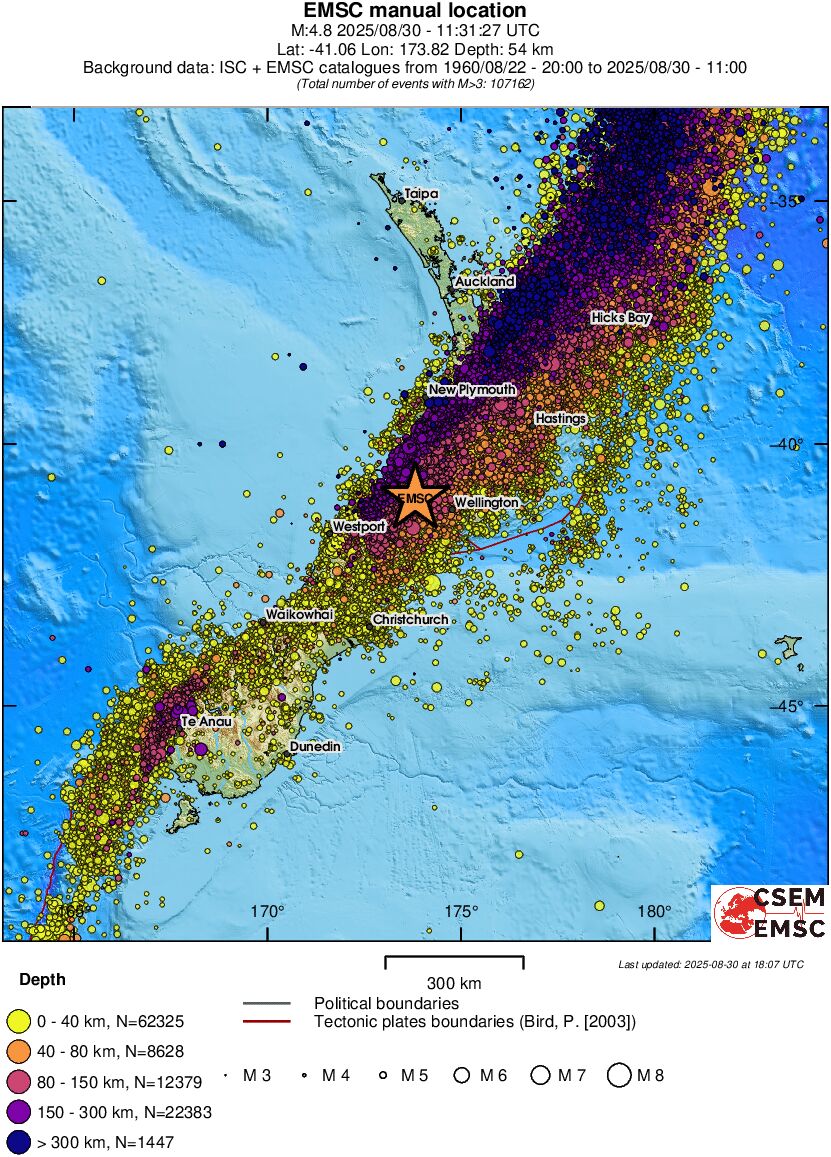 wide historical seismicity