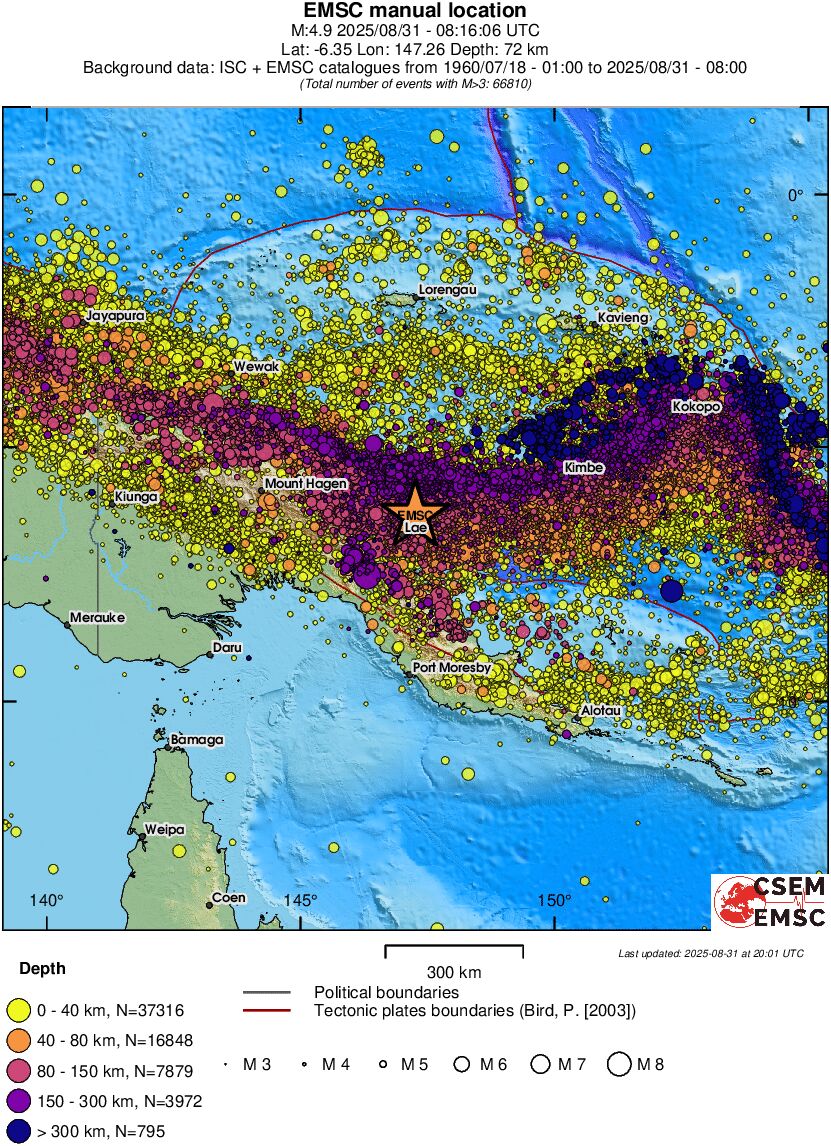 wide historical seismicity