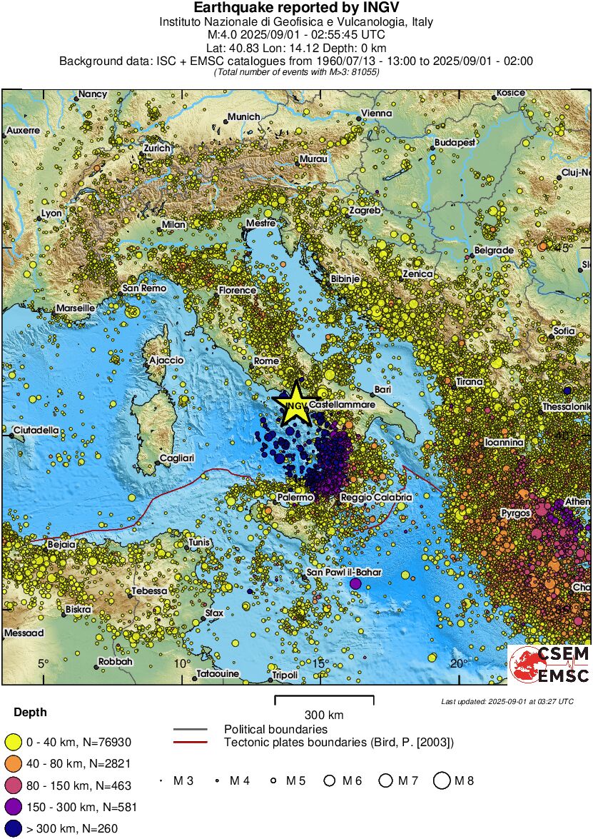 wide historical seismicity