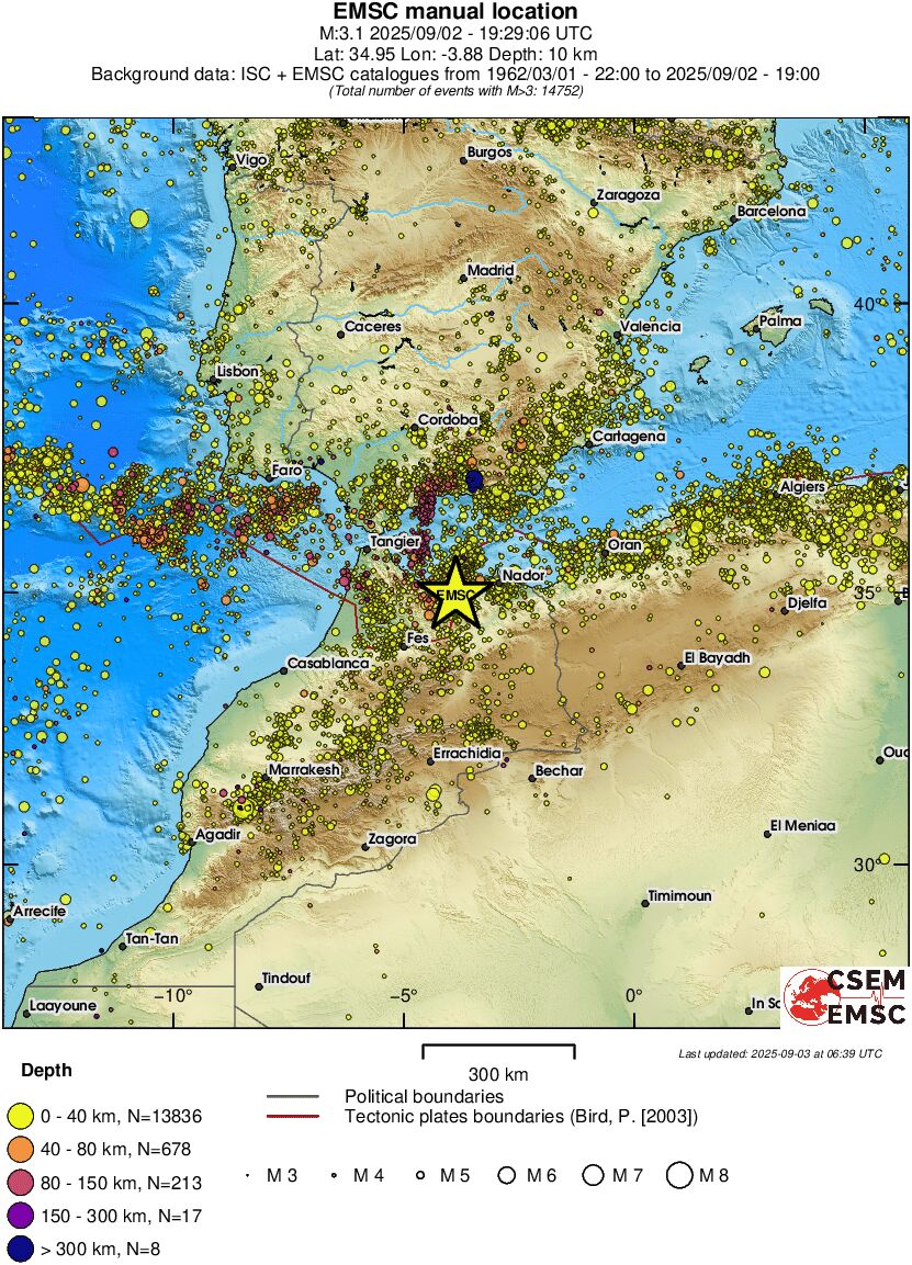 wide historical seismicity