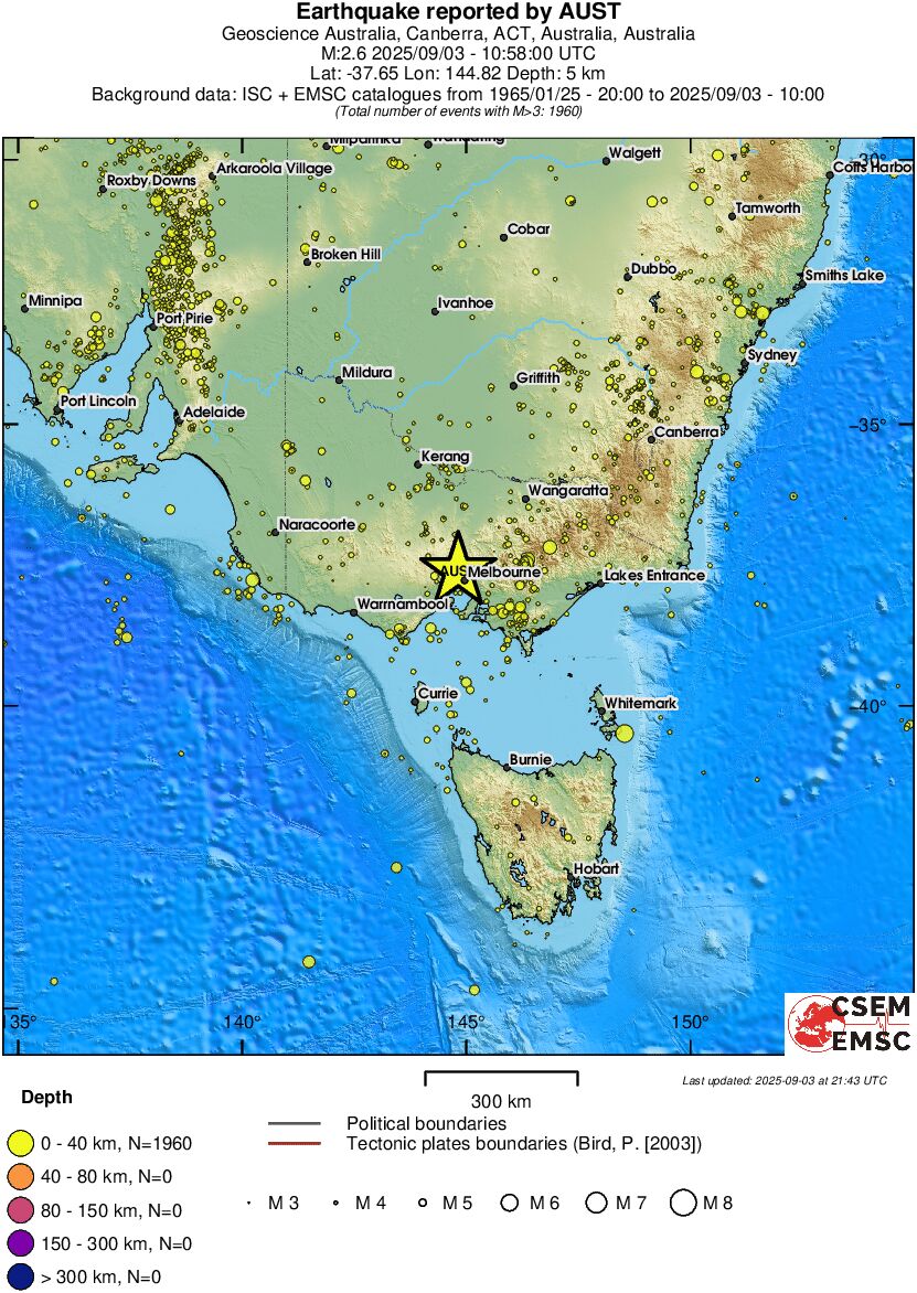 wide historical seismicity