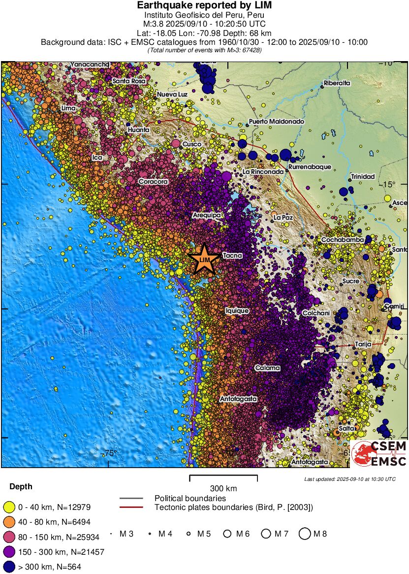 wide historical seismicity