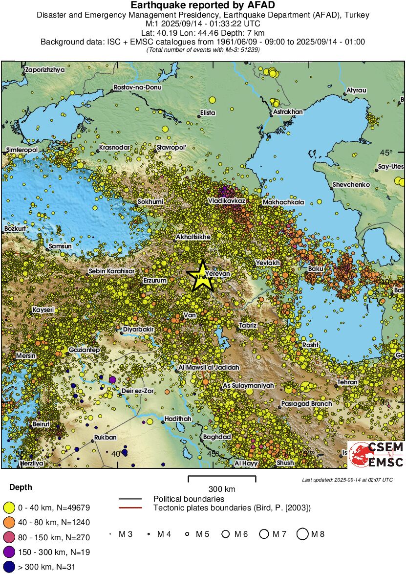 wide historical seismicity