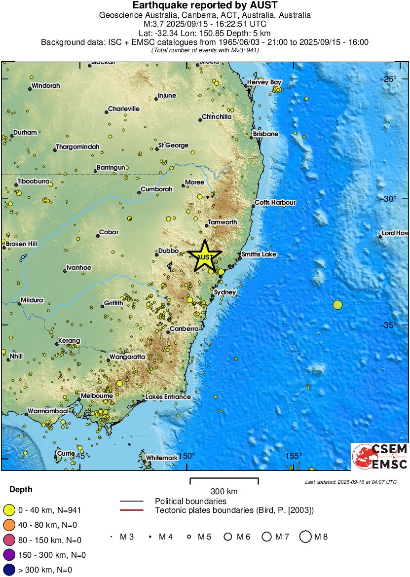 wide historical seismicity