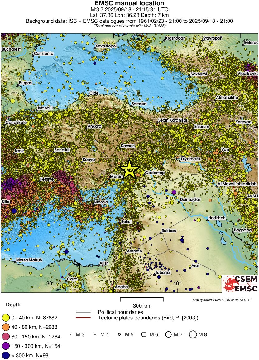 wide historical seismicity