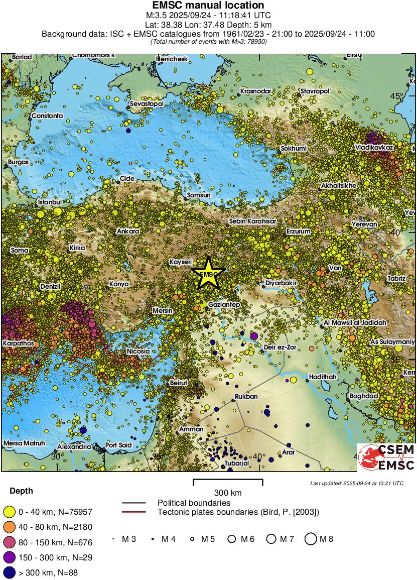 wide historical seismicity