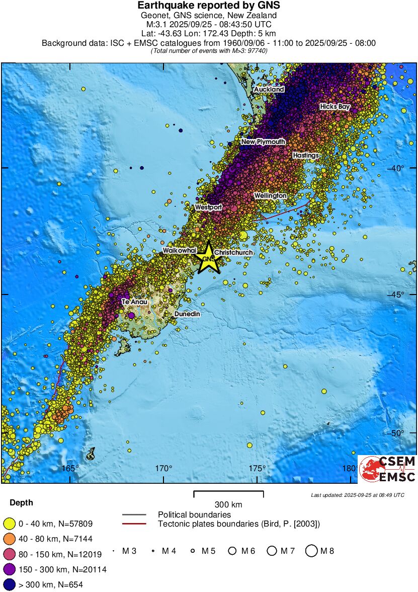 wide historical seismicity