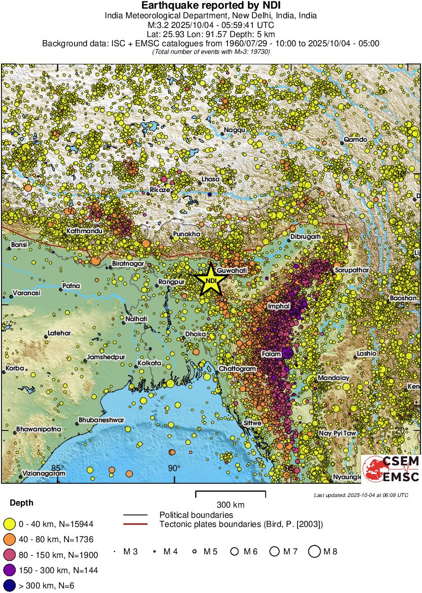 wide historical seismicity