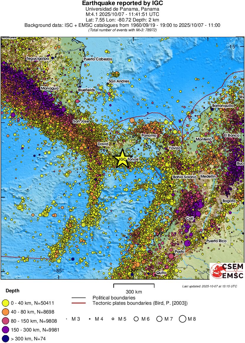 wide historical seismicity