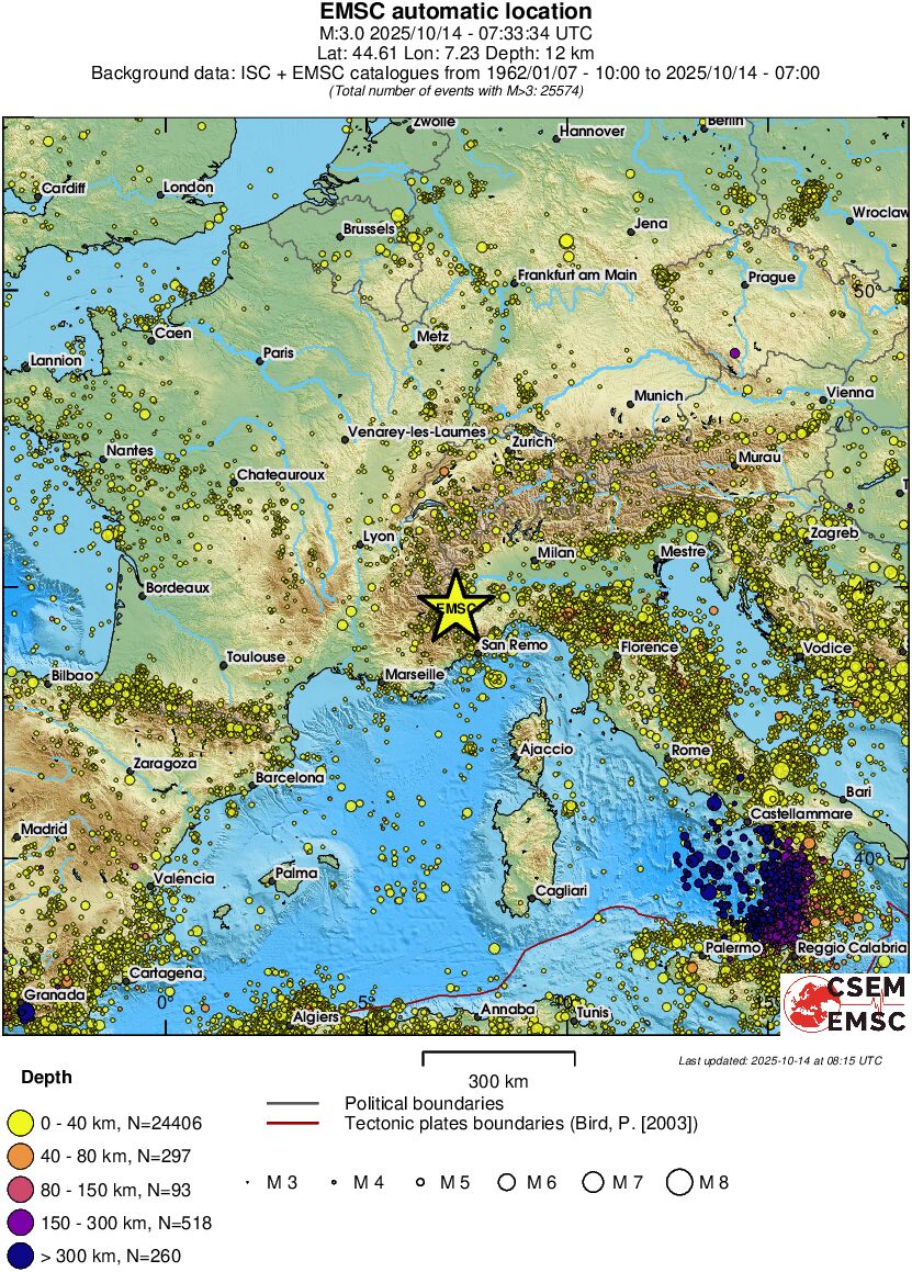 wide historical seismicity