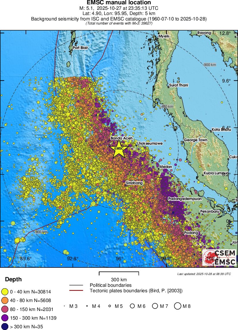 wide historical seismicity