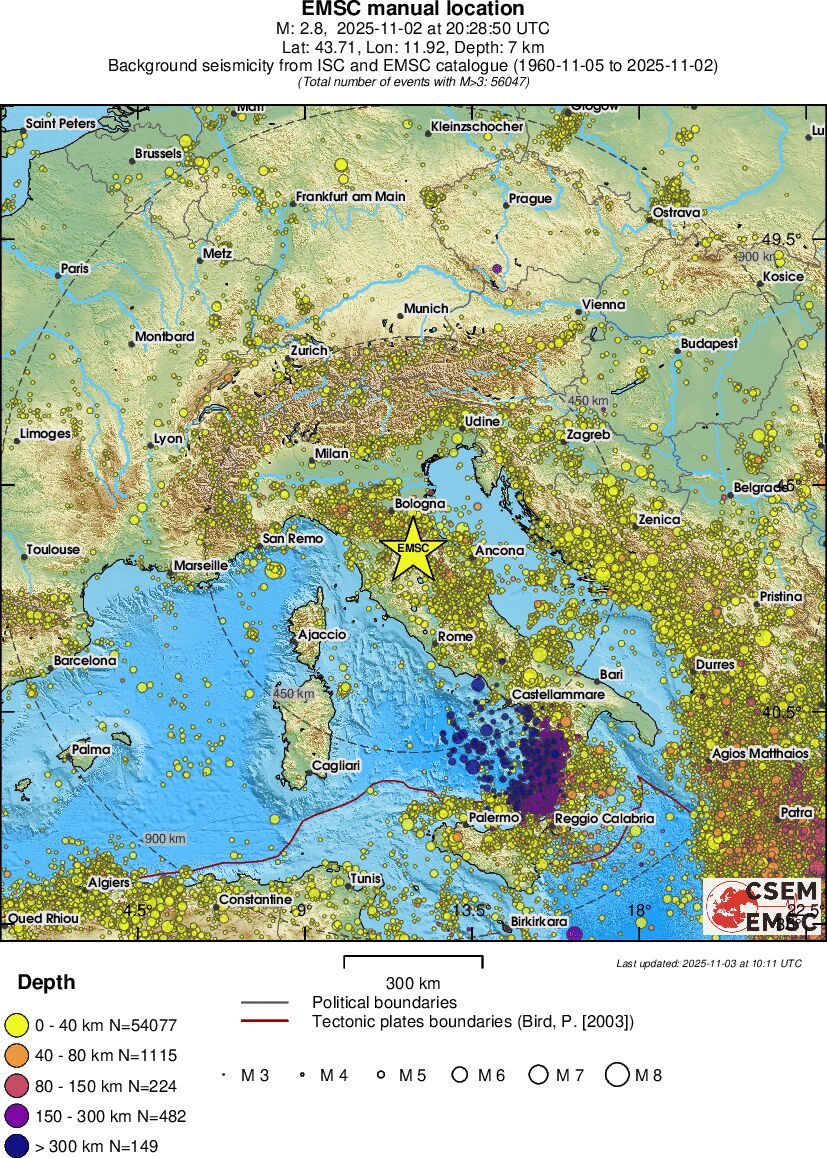 wide historical seismicity