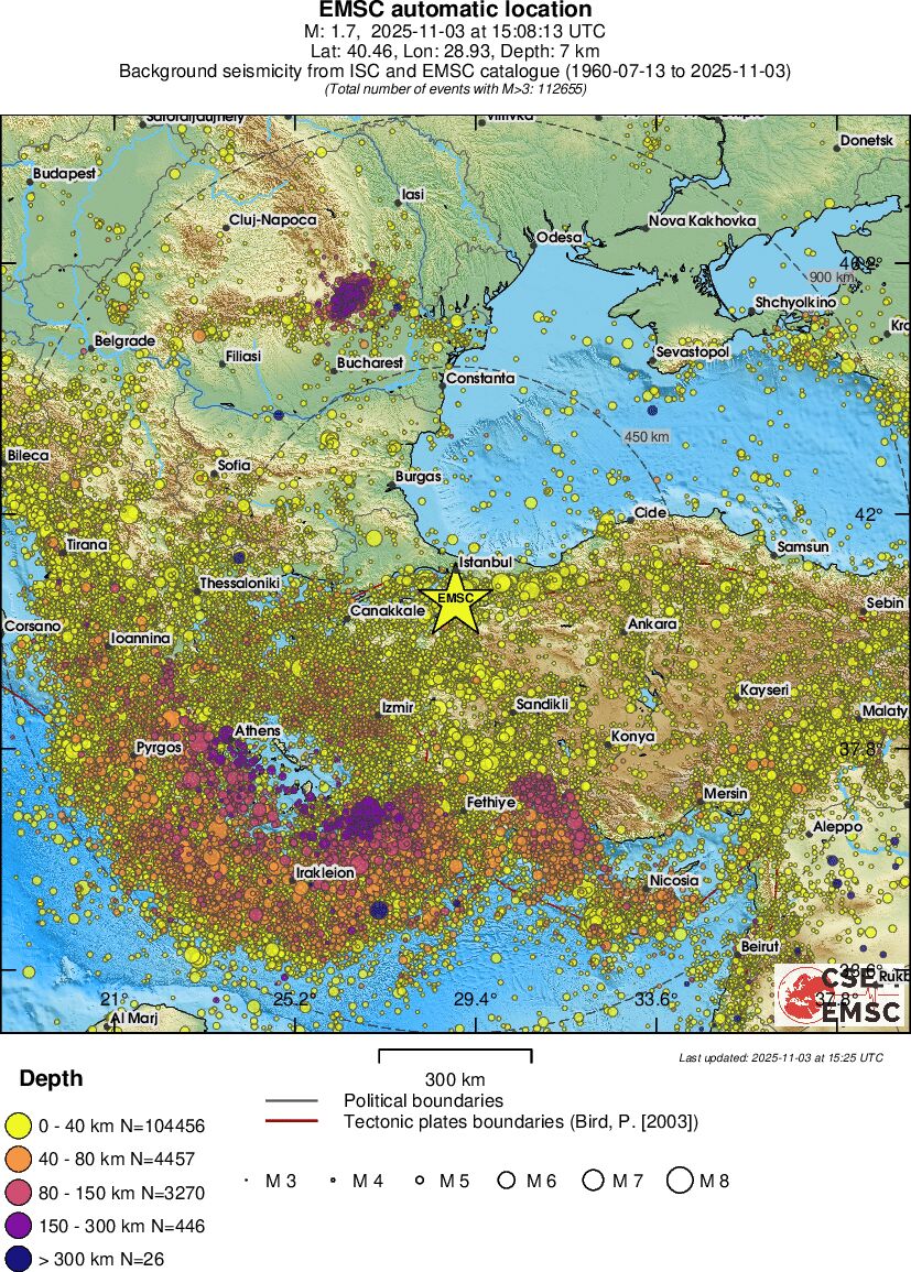 wide historical seismicity