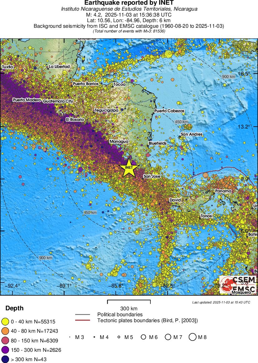 wide historical seismicity