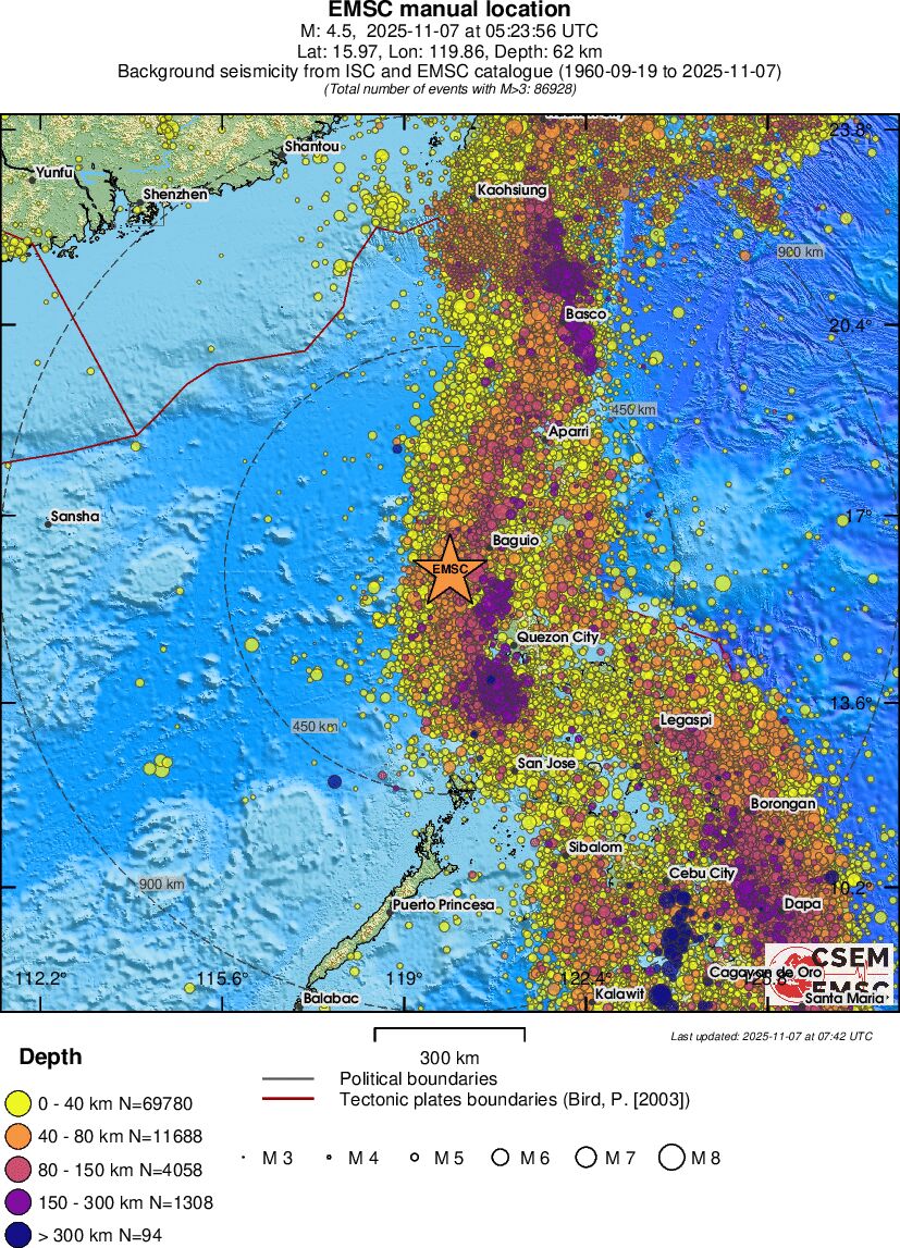 wide historical seismicity