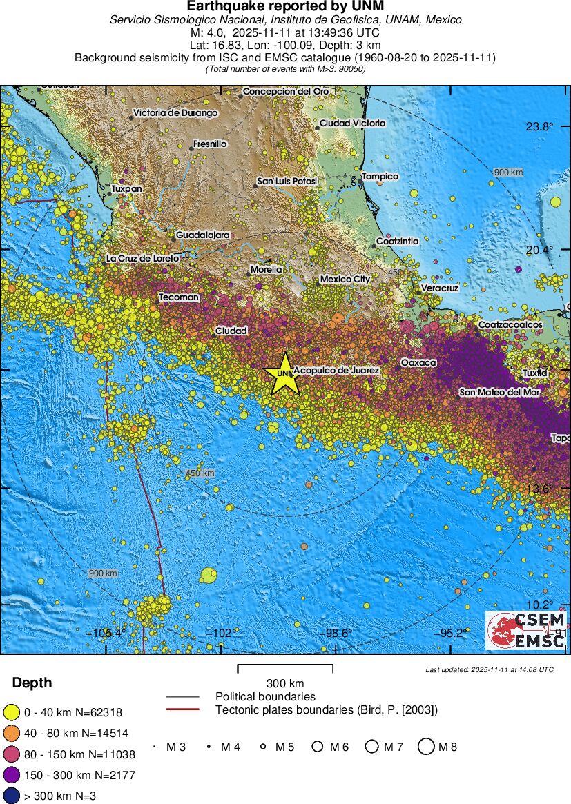 wide historical seismicity