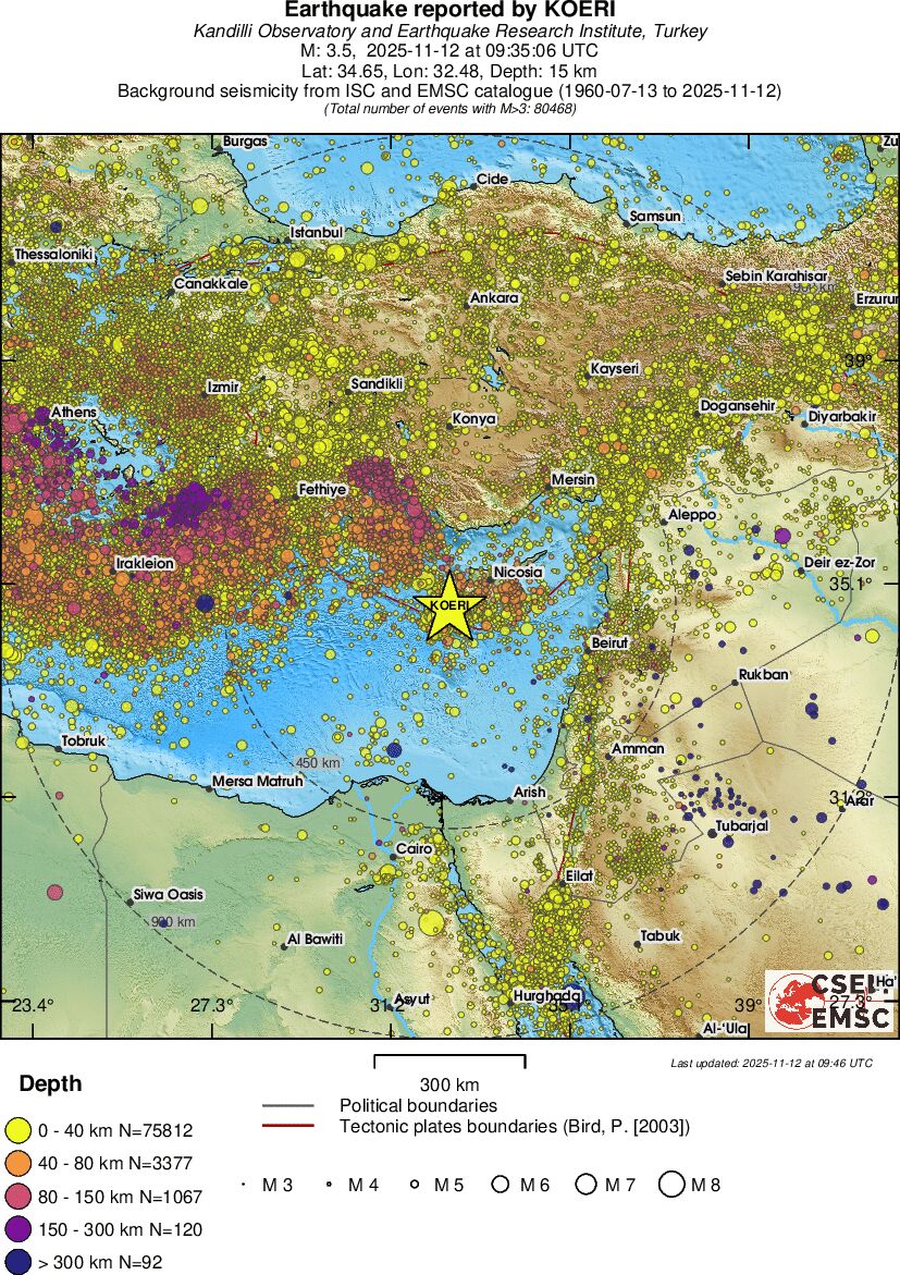 wide historical seismicity