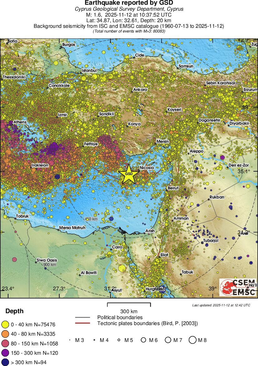wide historical seismicity