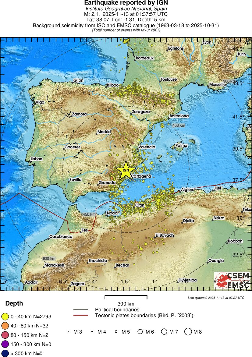 wide historical seismicity