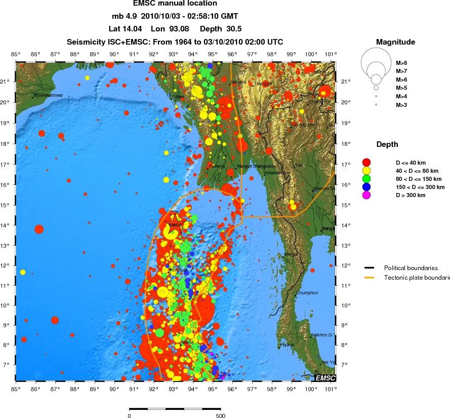wide historical seismicity