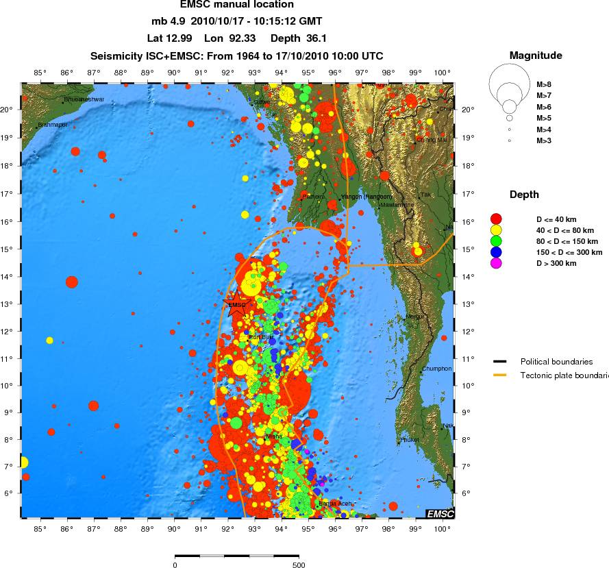 wide historical seismicity