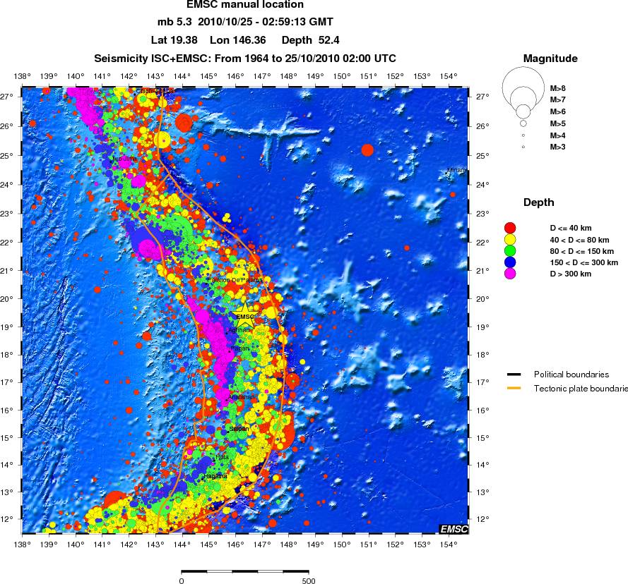 wide historical seismicity