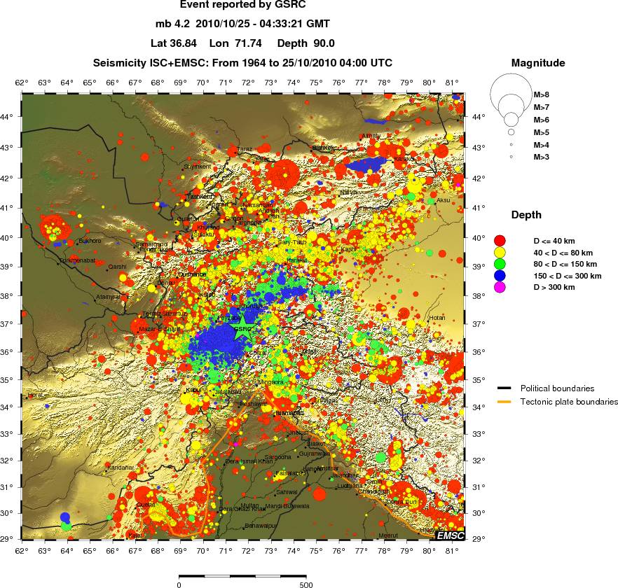 wide historical seismicity