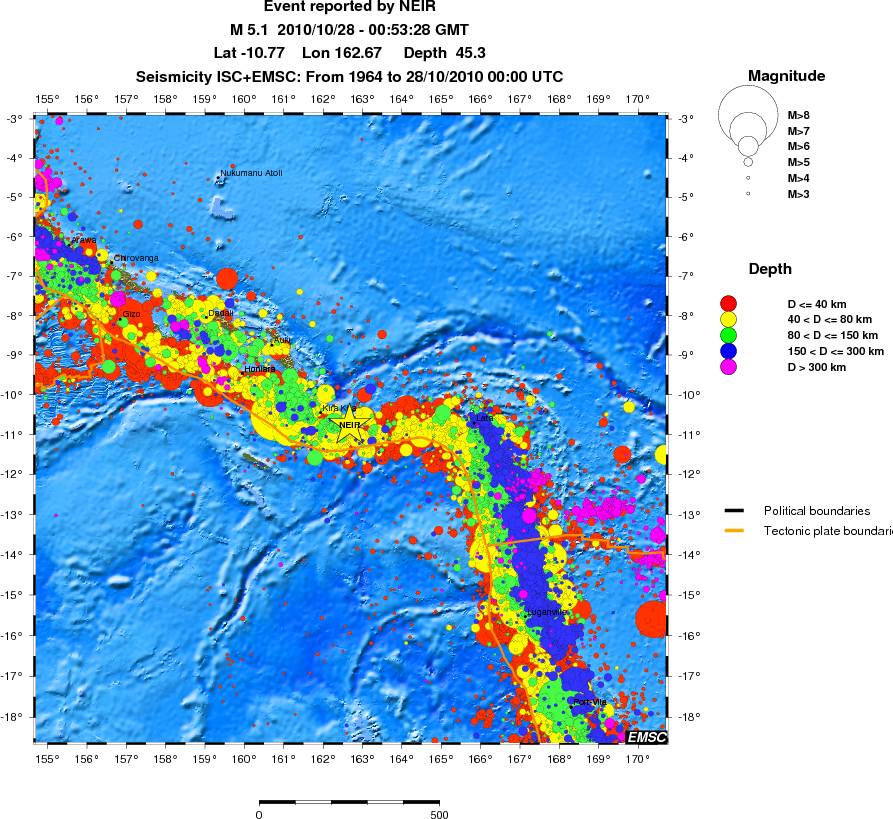 wide historical seismicity