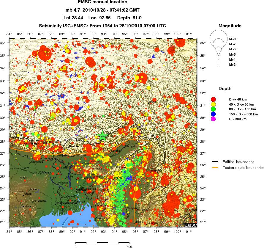 wide historical seismicity