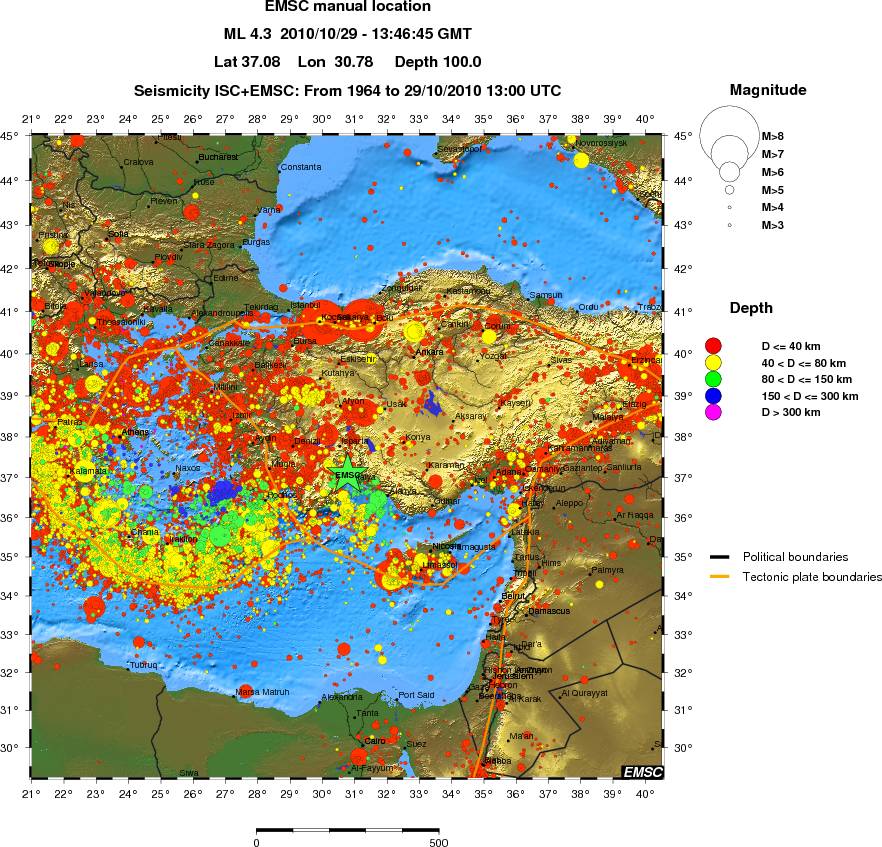 wide historical seismicity