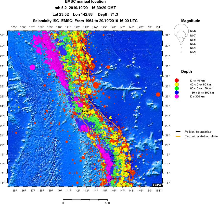 wide historical seismicity