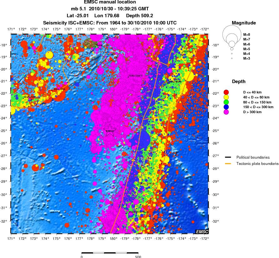 wide historical seismicity