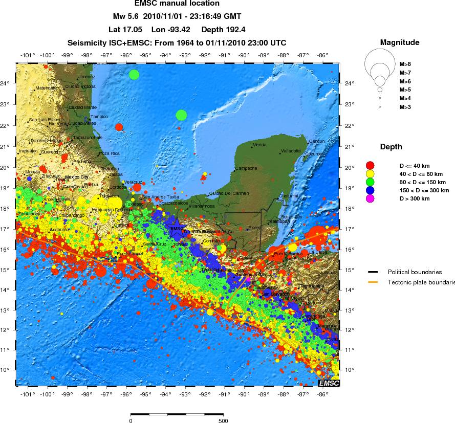 wide historical seismicity