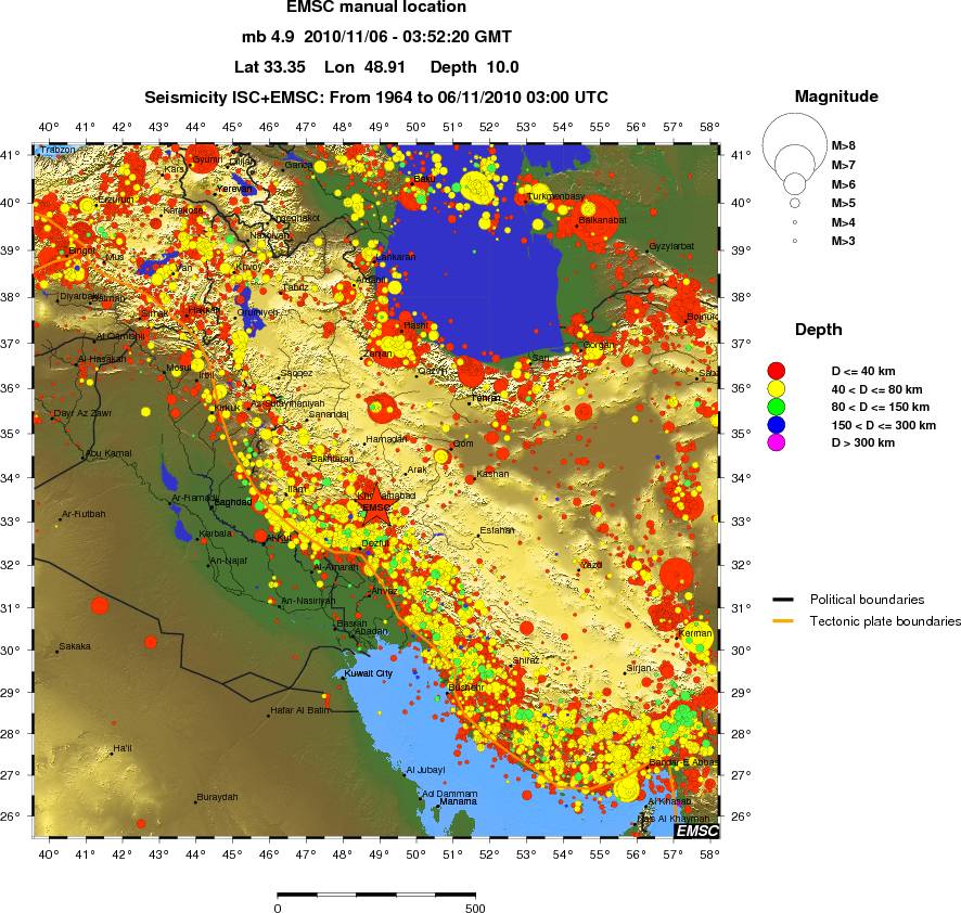 wide historical seismicity