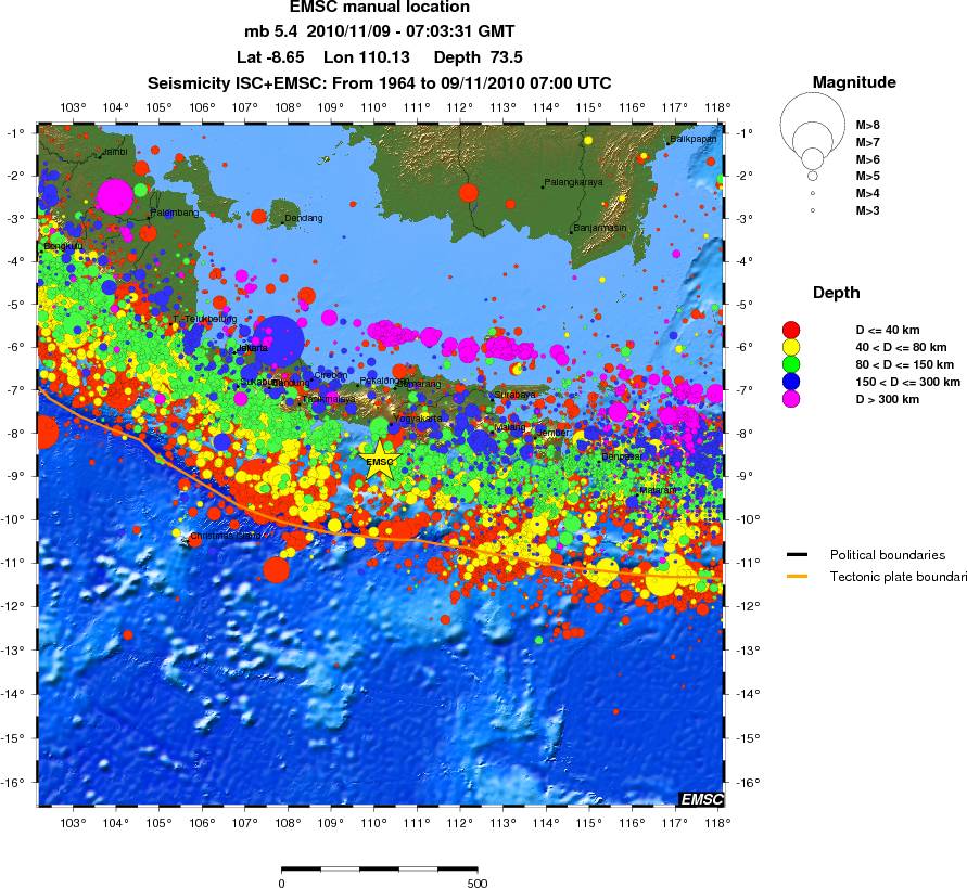 wide historical seismicity